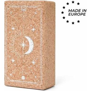 Eco Yogablok | Kurk  | Made in EU |  Align with the Stars Wit