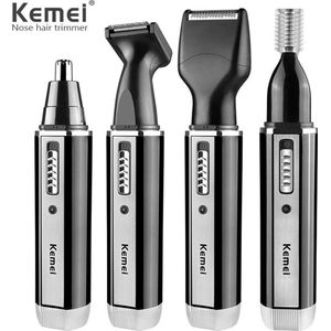 Kemei Km-6630 4 In 1 Oplaadbare Baard Wenkbrauw Oor Neus Scheerapparaat Persoonlijke Verzorging Tondeuse Scheerapparaat Trimmer