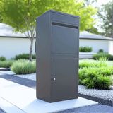 ParcelXL® - Pakketbrievenbus - Pakketbox - Vrijstaand - Brievenbus Hangend - Antraciet - XXL - Post & Pakketten