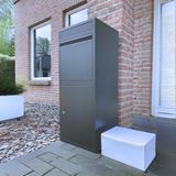ParcelXL® - Pakketbrievenbus - Pakketbox - Vrijstaand - Brievenbus Hangend - Antraciet - XXL - Post & Pakketten