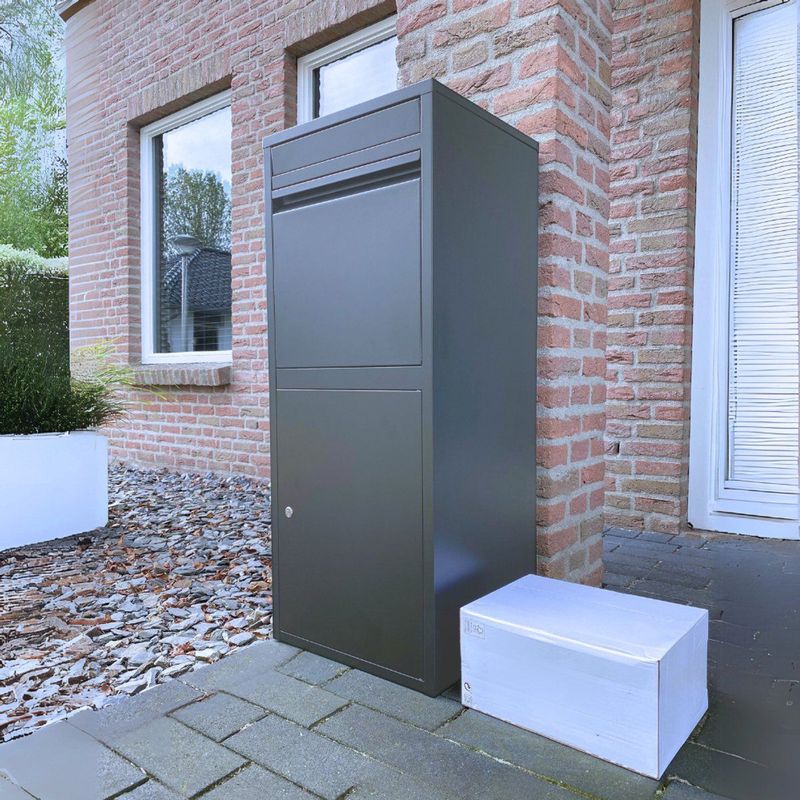 ParcelXL® - Pakketbrievenbus - Pakketbox - Vrijstaand - Brievenbus Hangend - Antraciet - XXL - Post & Pakketten