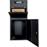 ParcelXL - DuoBox - Pakketbrievenbus - Apart Postvak - Vrijstaande Pakketbox - Zwart