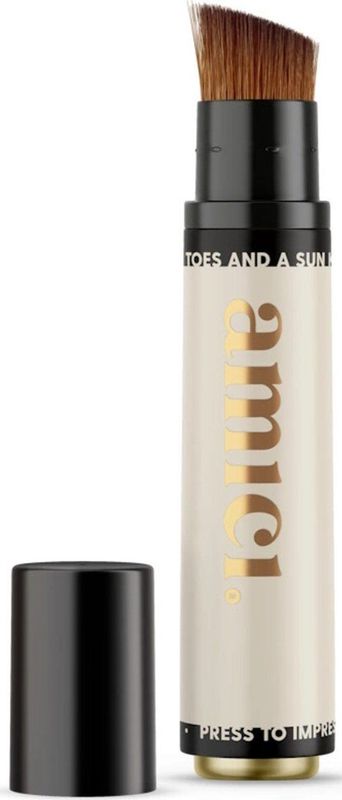 Amici - Hervulbare Zonnebrandkwast - Beige - Zonnebrandcrème Applicator