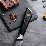 SOPHIOR - Steakmessen Set - Zwart - 67-laags Damascus - 4 Stuks