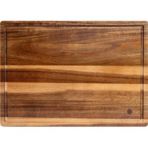 Point-Virgule snijplank met sapgeul 40 x 30 cm FSC bamboe | Oldenhof