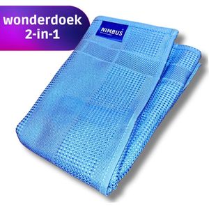 NIMBUS - Wonderdoek 2-in-1 - Microvezeldoek - 60x40cm - Ramen Zemen & Drogen