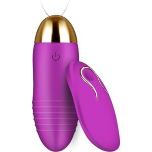 SEVEX - Vibrerend Ei met Afstandsbediening - 10 Vibraties – Waterproof - Vibrator - Vibrators voor Vrouwen & Koppels - Sex Toys voor Vrouwen - Couples - Paars