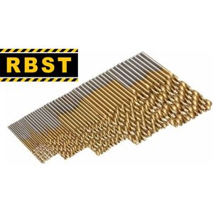 RBST Borenset - 50 stuks - HSS boren - Spiraalboren 1/1.5/2/2.5/3 mm - Staal, aluminium, koper, hardhout of kunststof