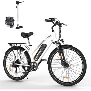 Colorway Elektrische Fiets BK15 - Trendy 26Inch Mountain EBike met Afneembare 36V 15Ah Lithium Batterij - City Commuter E-Bike met 250W Motor - 7 Versnellingen - IP54 Waterdicht