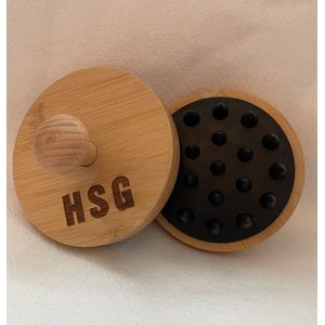 Hoofdmassage Scalp -Scalp Massager Bamboe - Scalp Brush – Hoofdmassage - Hoofdhuid Massage Borstels – Siliconen Haarborstel – Haargroei