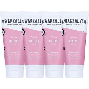 Kwakzalver - Koele Gel - 4x100ML - Verkoelende Gel voor Spierherstel