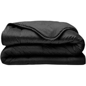 Zelesta - Velvet Dekbed - Zwart - 240x200 Cm - Hypoallergeen