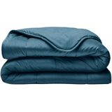 Zelesta - Velvetbed - Petrol - Dekbed zonder Overtrek - Wasbaar Hoesloos Dekbed - All Year Winterdekbed & Zomerdekbed
