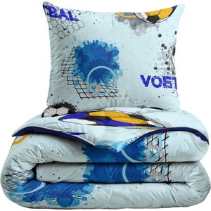 Zelesta Kiddybed Dekbed - Kinder Dekbed - Wasbaar - Hypoallergeen - Soccer Dream