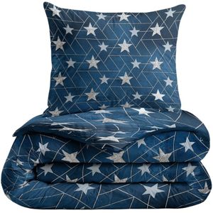 Zelesta - Kiddybed Dekbed zonder Overtrek - Kinder Dekbed - Wasbaar - Hypoallergeen - Silver Stars