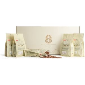 VarietyPack: Ambachtelijk Gebrande Specialty Koffiebonen Cadeaupakket 1250gram