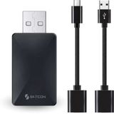 Siltcon - 2-in-1 Carplay Dongle - Draadloos - Zwart