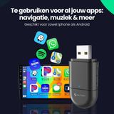 Siltcon - 2-in-1 Carplay Dongle - Zwart - USB - USB-C