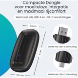 Siltcon - 2-in-1 Dongle - Geschikt voor Draadloos Carplay en Android Auto - USB-A en USB-C - Ultra Compact