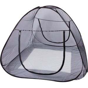 Deryan Bedtent Pop Up klamboe - Muskietennet - 200x180cm - Zwart
