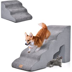 Hondentrap Karpi Grijs - Opstap Voor Honden Tot 50kg 41,5x38,5x30cm