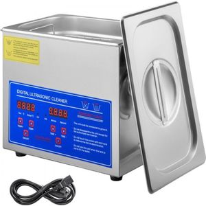 Ultrasone Reiniger 640 ml, 49.000 Hz Brillenreiniger met Digitaal Ultrasone Reiniger 640 ml, 49.000 Hz Brillenreiniger met Digitaal