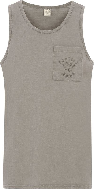 Protest - Prtzach - Singlet - Soil Grey - 100% Katoen - Normale Pasvorm
