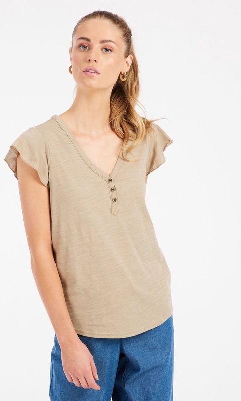 Protest - Prtkayla - T-Shirt - Bamboo Beige - 60% Katoen, 40% Polyester