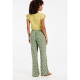 Protest - PRTKayla - T-shirt - Sour Green - Dames - Korte Mouwen - V-hals - Knoopsluiting