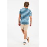 Protest - Prtguino - T-shirt - Raku Blue - 100% Katoen - Normale Pasvorm