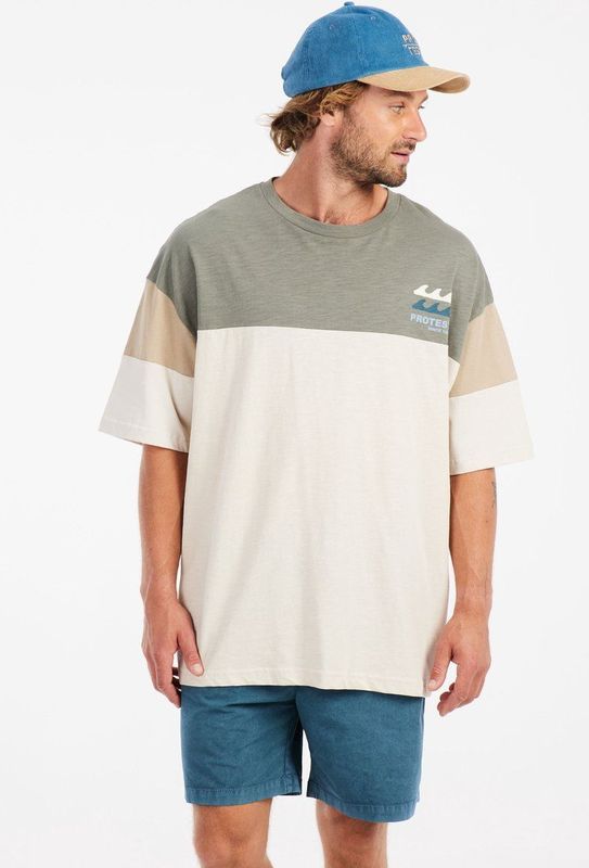 Protest - Prtfarrel - T-shirt - Soil Grey - 100% Katoen - Losse Pasvorm