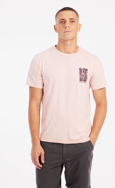 Protest - Prtvictor - T-Shirt - Peach Pink - 100% Katoen