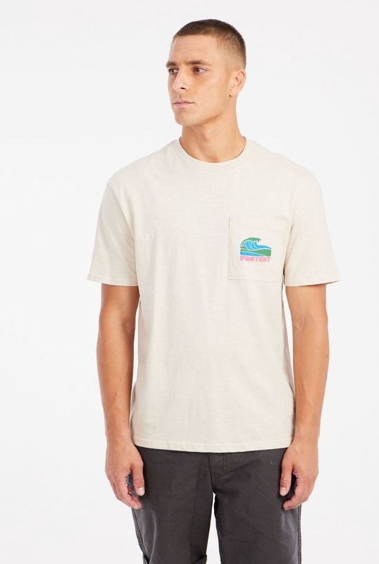 Protest - Prtjake - T-Shirt - Kit Offwhite - 100% Katoen - Losse Pasvorm