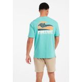 Protest - Prtjake - T-shirt - Wave Green - 100% Katoen - Losse Pasvorm