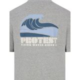 Protest - Prtjake - T-Shirt - Donkergrijs Melee - 100% Katoen - Losse Pasvorm