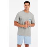 Protest - Prtjake - T-Shirt - Donkergrijs Melee - 100% Katoen - Losse Pasvorm