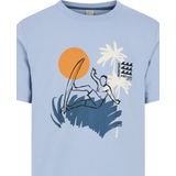 Protest - Prtrodas - T-shirt - Dusty Blue - 100% Katoen - Normale Pasvorm