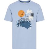 Protest - Prtrodas - T-shirt - Dusty Blue - 100% Katoen - Normale Pasvorm