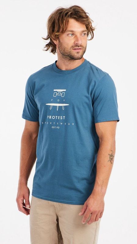 Protest - PRTAndros - T-shirt - Korte Mouwen - PVRE Green - 100% BCI-katoen