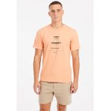 Protest - Prtandros - T-shirt - Cadmium Orange - 100% Katoen - Normale Pasvorm