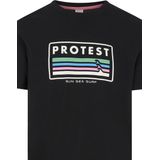 Protest - Prtbarn - T-Shirt - True Black - 100% Katoen - Normale Pasvorm