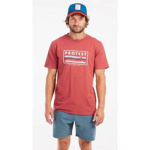 Protest - Prtbarn - T-shirt - Brick Red - 100% Katoen - Normale Pasvorm - Ademend