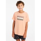 Protest - PRTMarius JR - T-shirt - Cadmium Orange - Korte Mouwen - Ronde Hals