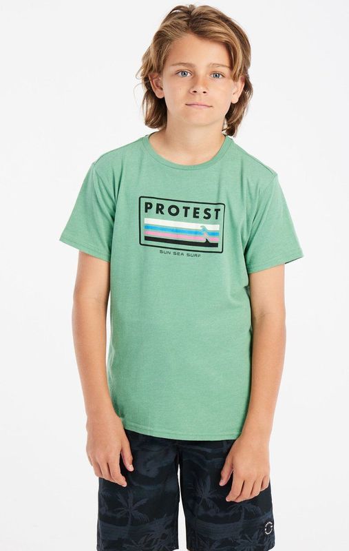 T-Shirt Protest Boys Prtmarius Cactus Green-Maat 140
