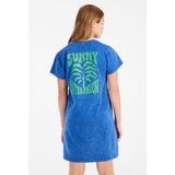 Protest - PRTRubey JR - T-shirt Jurk - Breeze Blue - Korte Mouwen - Knielengte
