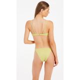 Protest - PRTKayla - T-shirt - Sour Green - Dames - Korte Mouwen - V-hals - Knoopsluiting