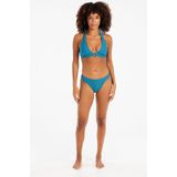 PROTEST - Enna - Halterbikini - Blauw - Verstelbare Bandjes - Gestreept Patroon