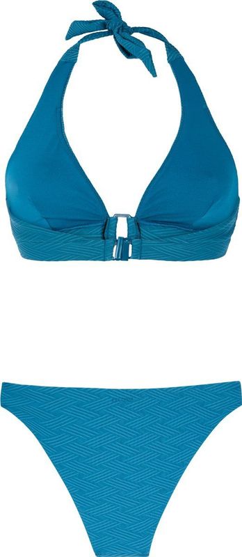 PROTEST - Enna - Halterbikini - Blauw - Verstelbare Bandjes - Gestreept Patroon