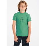 Protest - PRTEric - Rashguard - Turkoois - Korte Mouwen - Lycra