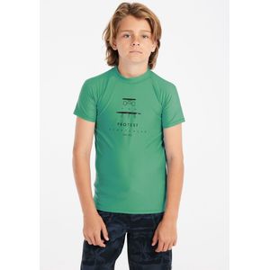 Protest - PRTEric - Rashguard - Turkoois - Korte Mouwen - Lycra